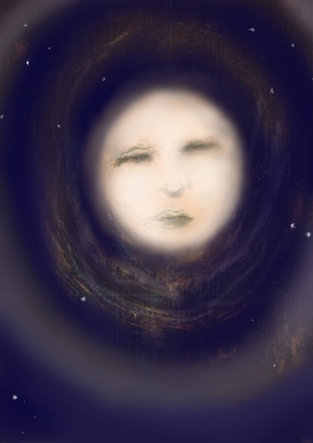Fint kunsttryk i begrænset oplag: Moon Goddess